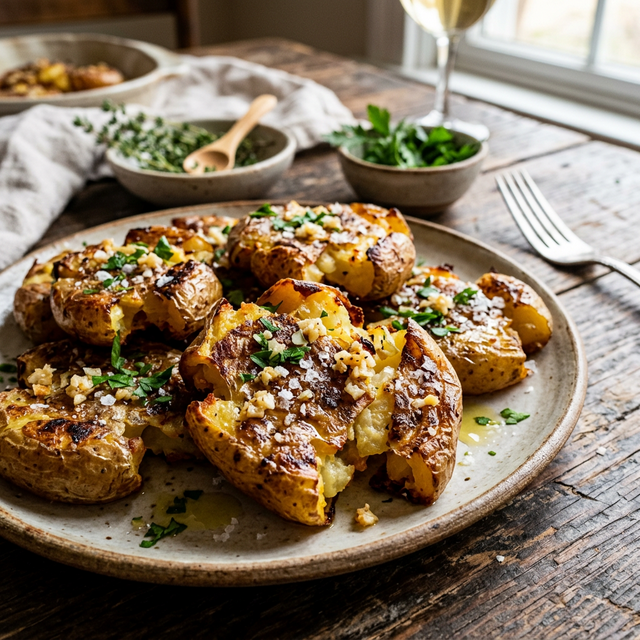 Crispy Smashed Potatoes